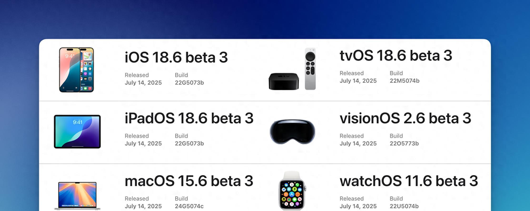苹果发布iOS 18.6 Beta 3，Apple智能究竟何时会到来？